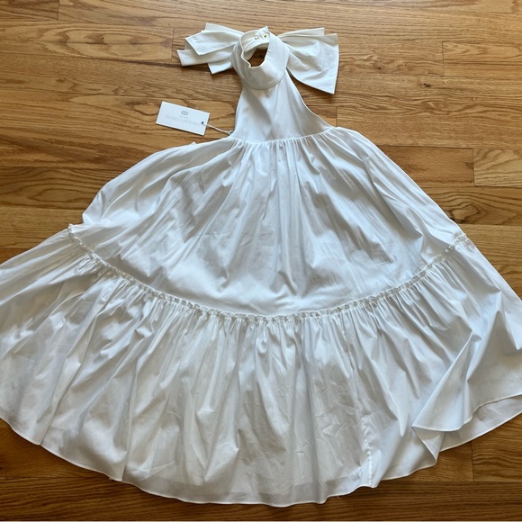 NWT Caroline Constas Bo Halter poplin dress, Small - Picture 4 of 7